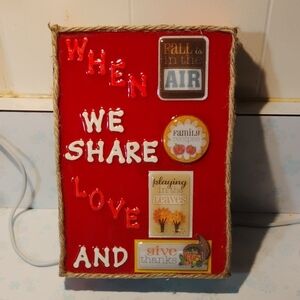 Red Autumn Themed Decor